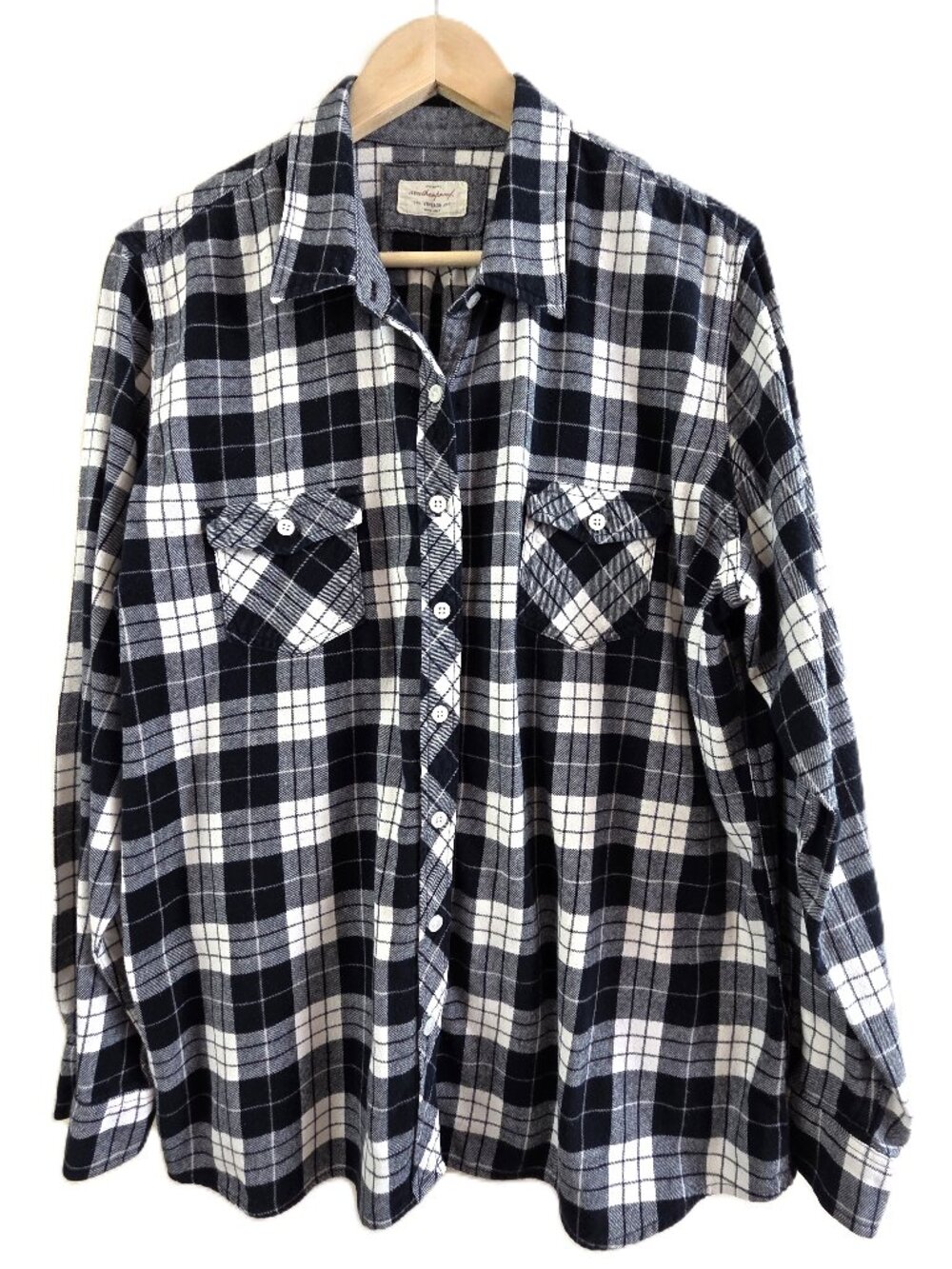 Weatherproof Vintage Women's 100% Cotton Flannel Button Up Shirt XXL Cozy Fall